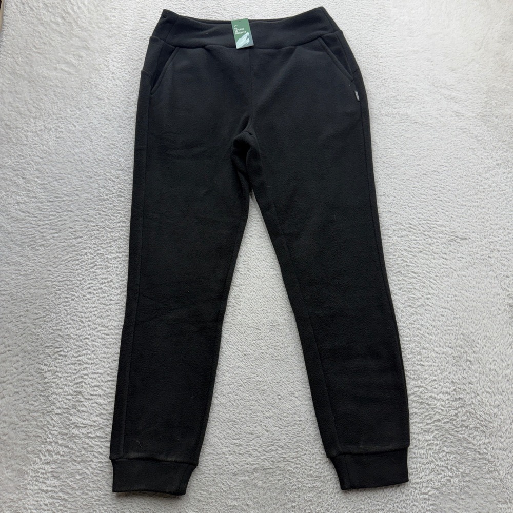 Willit Womens Black Fleece Joggers Tapered Hiking Sweatpants Size S NEW